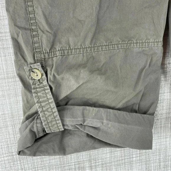 Banana Republic hiking pants Womens Size 8 green roll tab 1584 - Picture 2 of 10